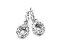 Earrings Nanis Woman in Silver Zirconia SO3-56